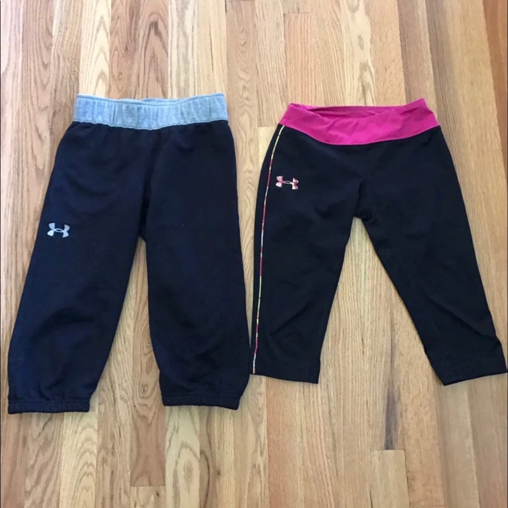 Girls Under Armour Cropped Leggings